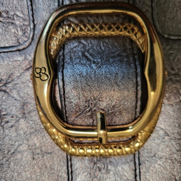 Jessica Simpson Metallic Grey Gold Big Clutch - Picture 3 of 7